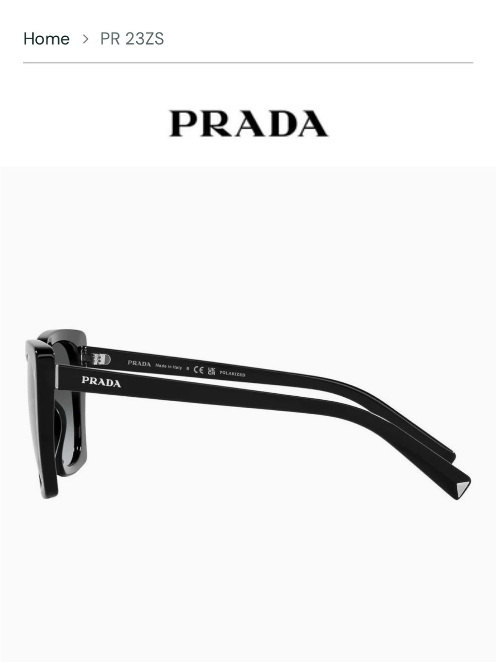 PRADA Women's Black Frame Sunglasses with Gray Gradient Lenses NWT - Picture 4 of 11